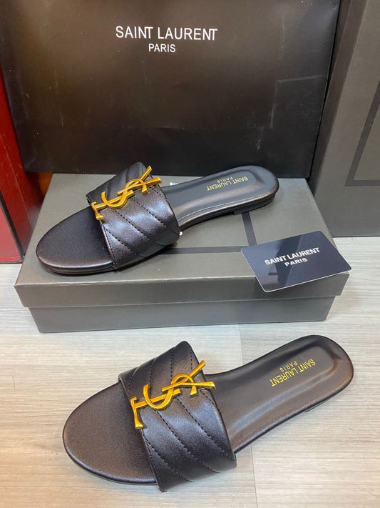 LEATHER FLAT SLIPPER