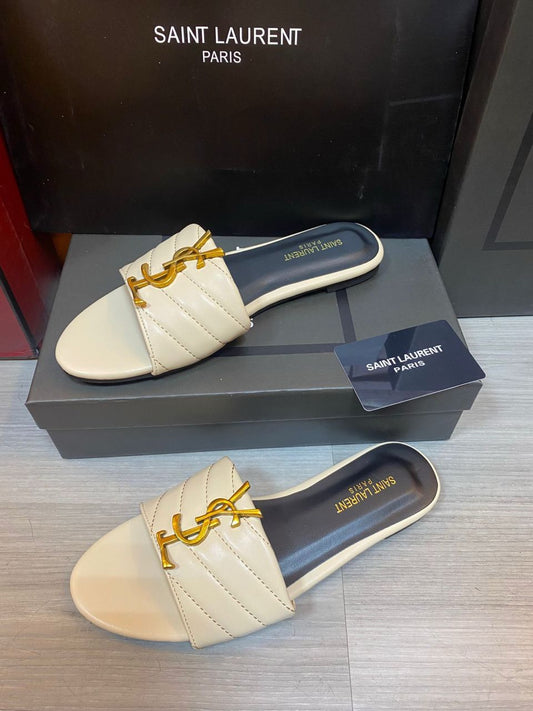 LEATHER FLAT SLIPPER